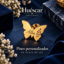 Pin personalizado con la forma que quieras plata de ley