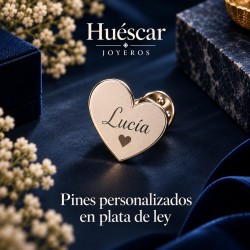 Pin personalizado con la forma que quieras plata de ley